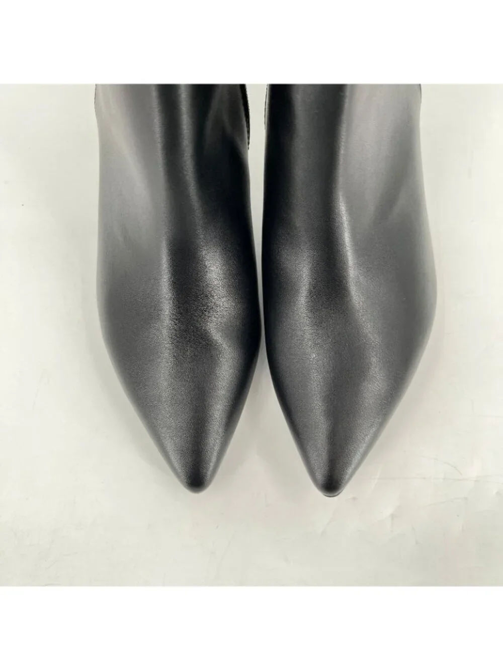 Giani Bernini Crueella Knee High Boots Black Size 9.5 M Faux Leather Kitten Heel